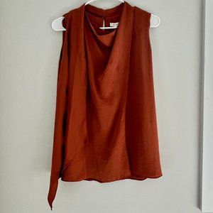 REISS Sleeveless Top, Bronzed Blush